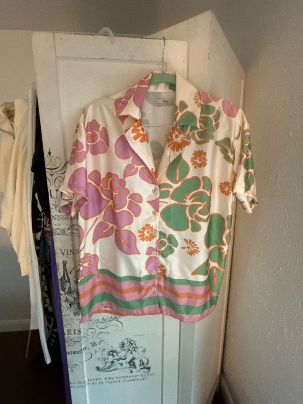 NWOT Anthropologie Maaji Floating Blooms Noise Cover Up Shirt - Picture 11 of 16
